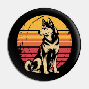 Husky Dog Lover Pin