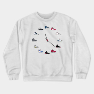 Jordan Sneaker Clock T-Shirt Crewneck Sweatshirt