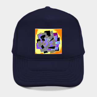 Purple Black pages dark opposite color fun Hat