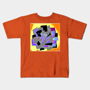 Purple Black pages dark opposite color fun Kids T-Shirt