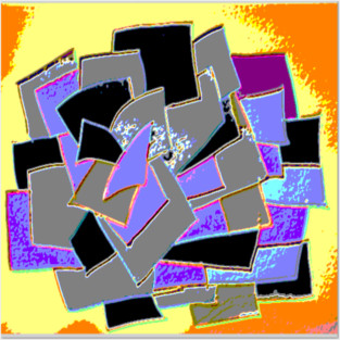 Purple Black pages dark opposite color fun Posters and Art