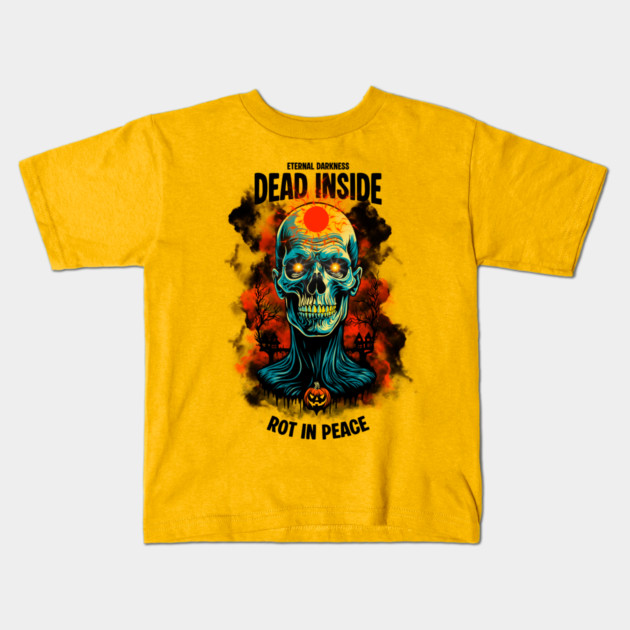 DEAD INSIDE Kids T-Shirt by artslaves