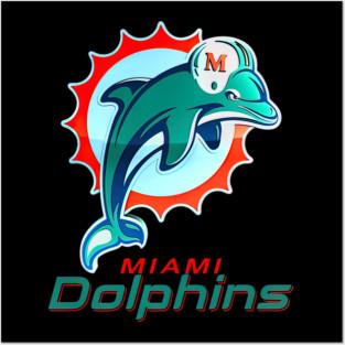 Vintage Miami Dolphins Fan 90S - jinrodrigues001 #2 Posters and Art