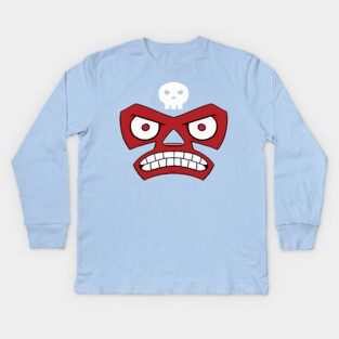 Lucha Skull Kids Long Sleeve T-Shirt