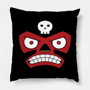 Lucha Skull Pillow