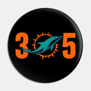Vintage Miami Dolphins 305 - jinrodrigues001 #14 Pin