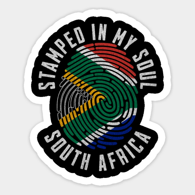 Stamped in My Soul South Africa Flag South African Pride Magnet by Yesteeyear