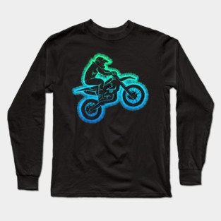Dirt Bike Motocross Enduro Dirt Biking Boys Kids Long Sleeve T-Shirt