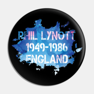 Phil Lynott 7/9/26 England 1949 1986 Music D5222 Pin