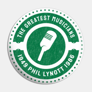 Phil Lynott 7/9/26 England 1949 1986 Music D5165 Pin