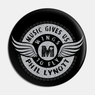 Phil Lynott 7/9/26 England 1949 1986 Music D5098 Pin