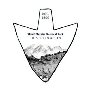 Mount Rainier National Park Arrowhead T-Shirt