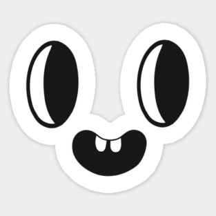 cuppycup face Sticker