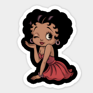 Black Betty Boop Winking Magnet