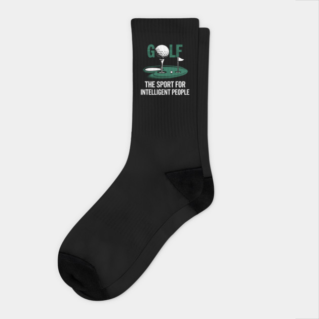 Golf – The Sport for Intelligent People Funny Socks by MakerMind8.2