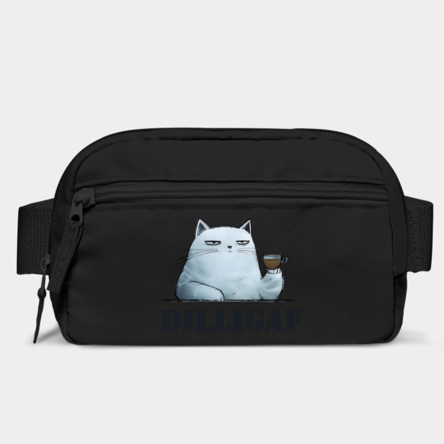 Sarcastic Cat DILLIGAF snarky military veteran slang by Luxinda