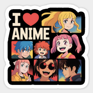 I Love Anime Magnet
