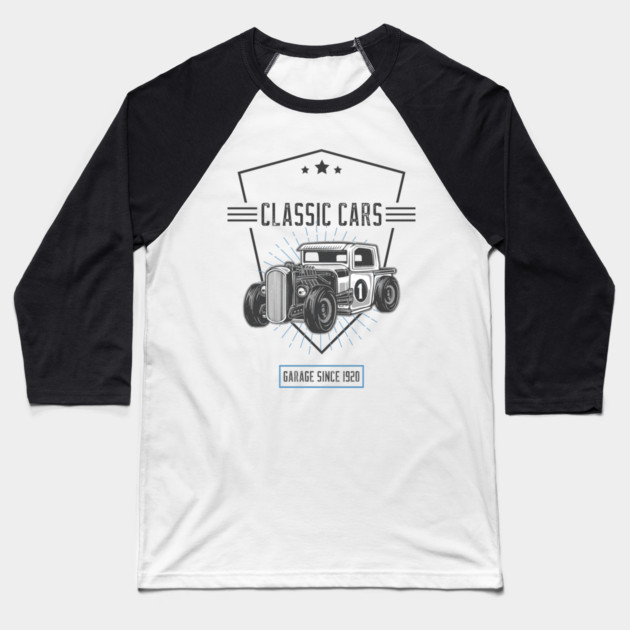 Hot Rod Classic Baseball T-Shirt by monsalveautos