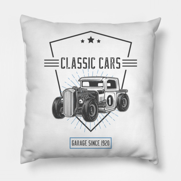 Hot Rod Classic Pillow by monsalveautos