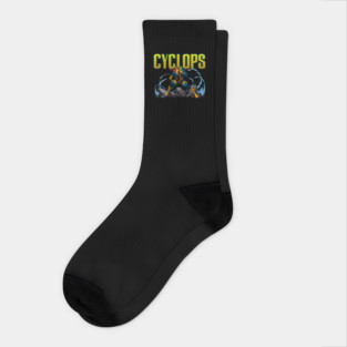 Marvel X-men Cyclops graphic design Socks
