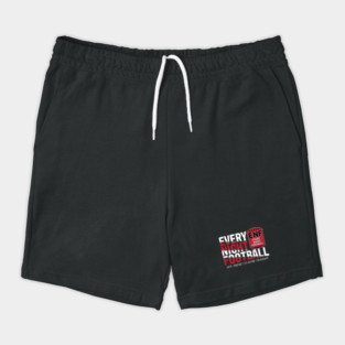 Every Night Football "Slant Route" (Wht/Red/Blk) Shorts