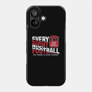 Every Night Football "Slant Route" (Wht/Red/Blk) Phone Case