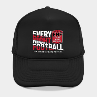 Every Night Football "Slant Route" (Wht/Red/Blk) Hat