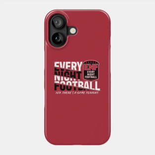 Every Night Football "Slant Route" (Wht/Blk/Red) Phone Case