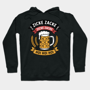 Zicke Zacke Hoi - Germany Flag Oktoberfest German Hoodie
