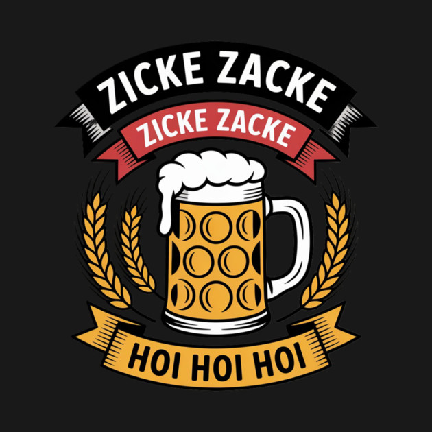 Zicke Zacke Hoi - Germany Flag Oktoberfest German by lunelle