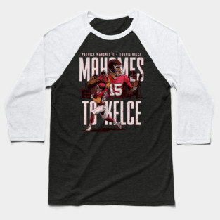 Travis Kelce & Patrick Mahomes Kansas City Connection Baseball T-Shirt