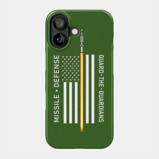 American Flag Thin Line Missile Defense Phone Case