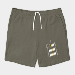 American Flag Thin Line Missile Defense Shorts