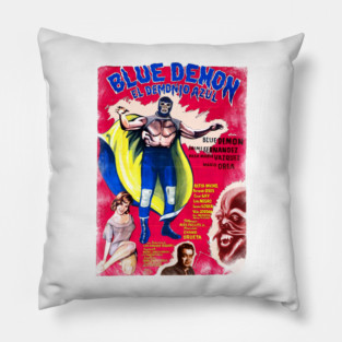 Blue Demon, Demonio Azul Pillow