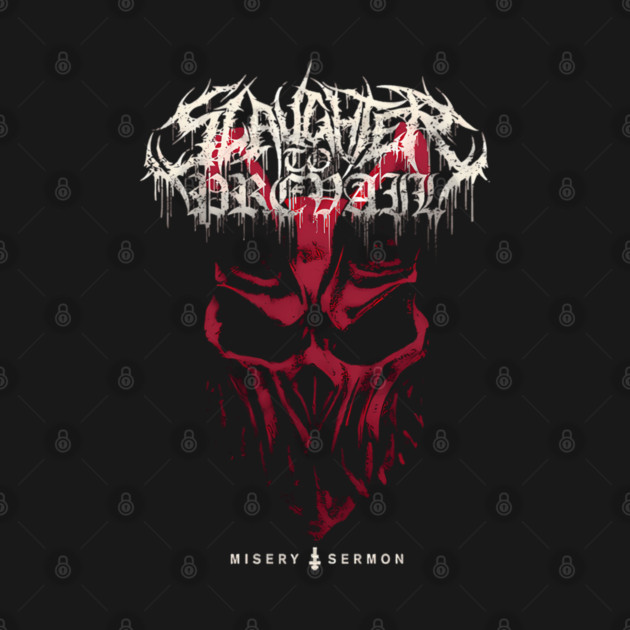 Slaughter to Prevail Misery Sermon Red Demon Mask Deathcore by rainarai