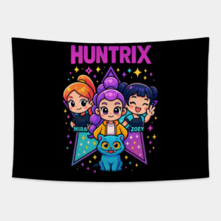 Kpop Demon Hunters Fanart, Hot Girl Cartoon Music Movie fan Youth Tapestry