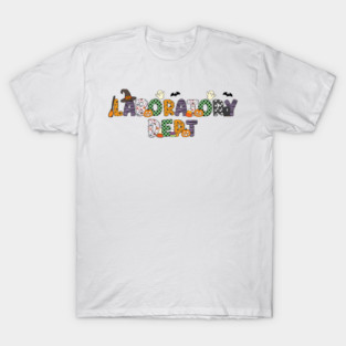 Laboratory Dept Ghost Laboratory Halloween Lab Tech T-Shirt