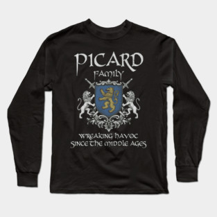 The Picard Family Legacy – A Timeless Emblem of Honor, Ancestry, and Generations of Unyielding Spirit Long Sleeve T-Shirt