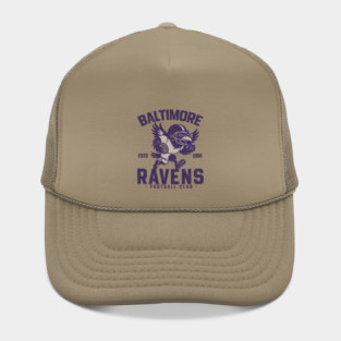 Retro Baltimore Ravens Cheerleading Raven Mascot M5192 Hat