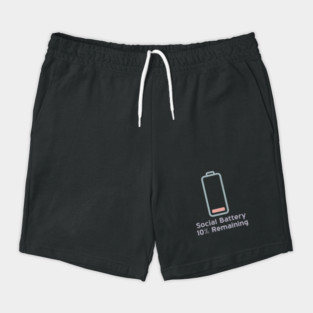 Social Battery — 10% Remaining Shorts