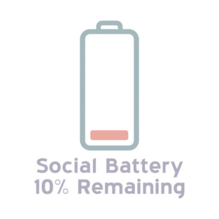 Social Battery — 10% Remaining T-Shirt
