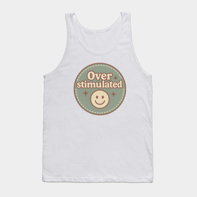 Embroidered Overstimulated Tank Top by Fauzi's Store