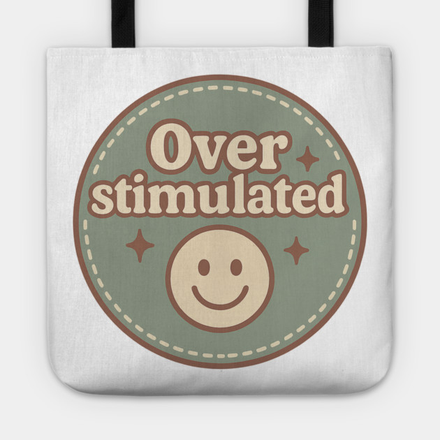 Embroidered Overstimulated Tote by Fauzi's Store