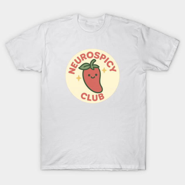 Neurospicy Club (Chili Badge) T-Shirt by Fauzi's Store