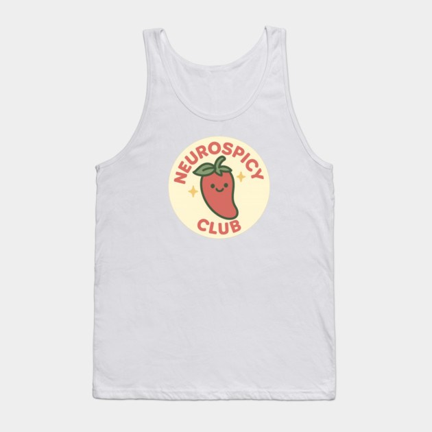 Neurospicy Club (Chili Badge) Tank Top by Fauzi's Store