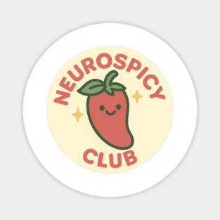 Neurospicy Club (Chili Badge) Magnet