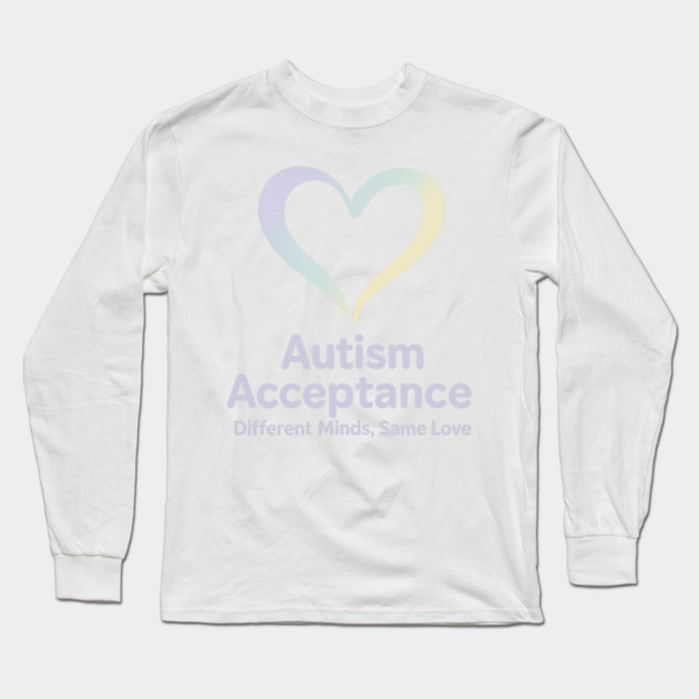 Autism Acceptance Long Sleeve T-Shirt by Fauzi's Store