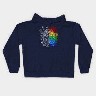 Colorful Brain Physics Math Teacher Science Geek Nerd Gift Kids Hoodie
