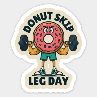 Donut Skip Leg Workout Magnet