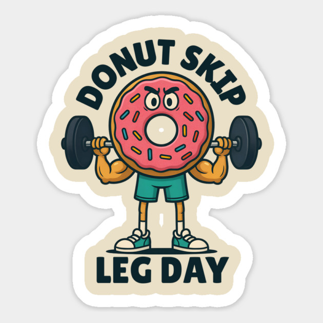 Donut Skip Leg Workout Magnet by The WYLD Tribe